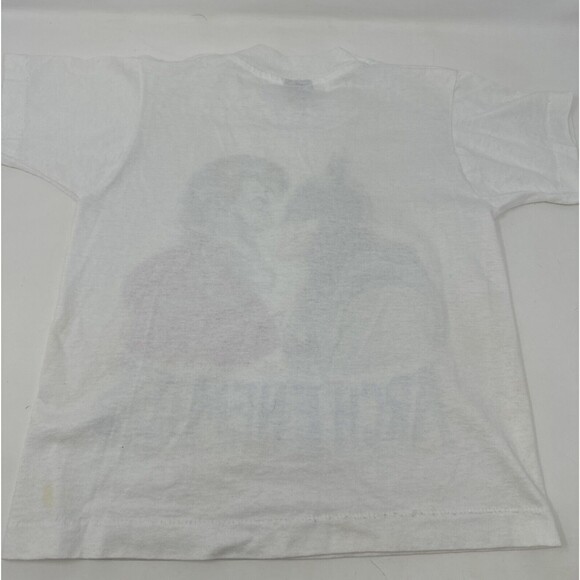 Vintage 1989 Arch Enemies Batman v Joker T Shirt Size 10-12 White DC Comics 80s - Picture 12 of 13